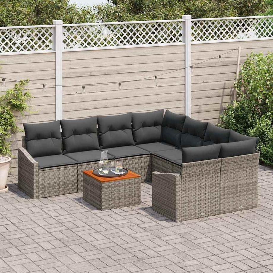 VidaXL Garten-sofa poly-rattan  