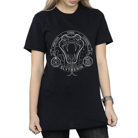 Harry Potter Blason Serpentard T-Shirt Coupe Ample  
