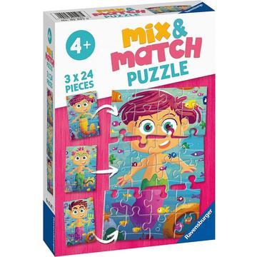 Puzzle Meerjungfrauen & Seeungeheuer (3x24)