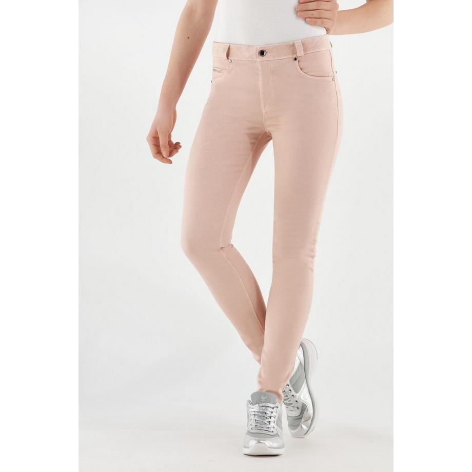 Klassische Slim-Jeans "FREDDY BLACK" aus buntem Denim