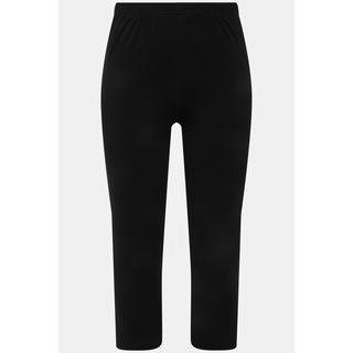 Ulla Popken  Pantalon corsaire longueur 7/8, taille élastique - jusqu'au 68/70 