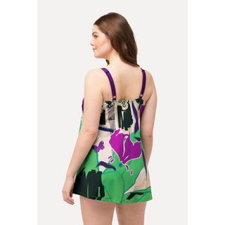 Ulla Popken Robe de Bain Imprimé Palmiers Bonnets Souples  