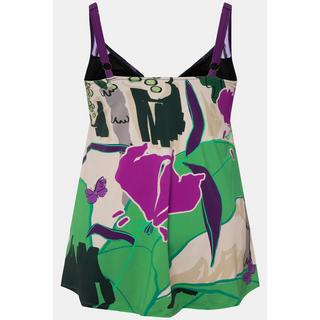 Ulla Popken Robe de Bain Imprimé Palmiers Bonnets Souples  