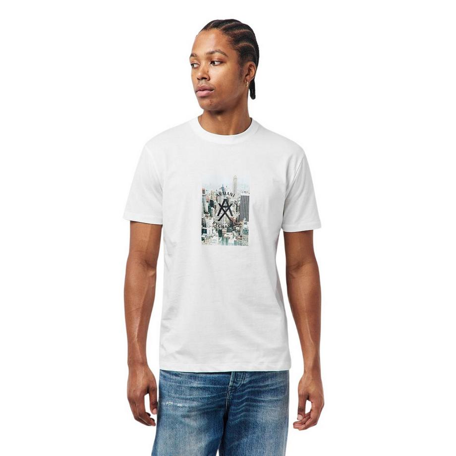Armani Exchange Grafikdruck T-Shirt mit Rundhalsausschnitt  