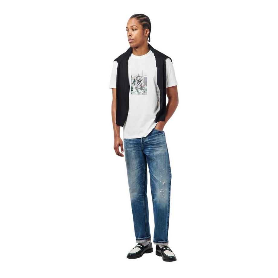 Armani Exchange Grafikdruck T-Shirt mit Rundhalsausschnitt  