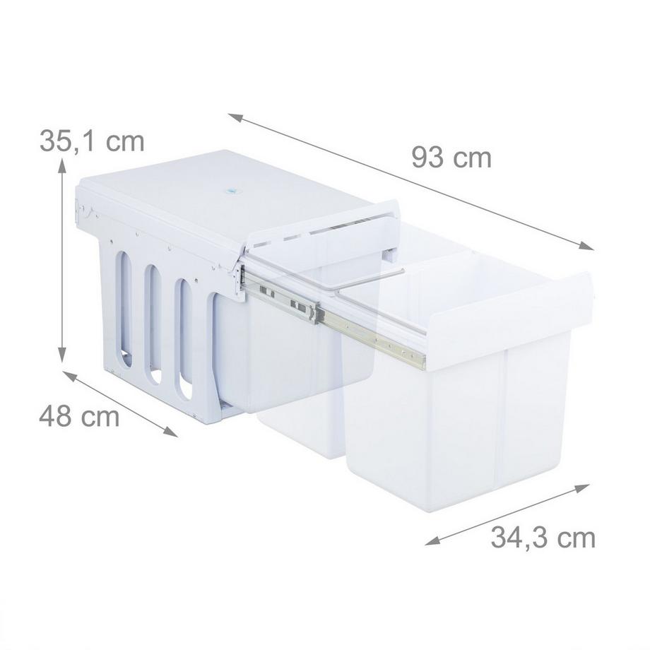 Northix Cestino estraibile per rifiuti da cucina  