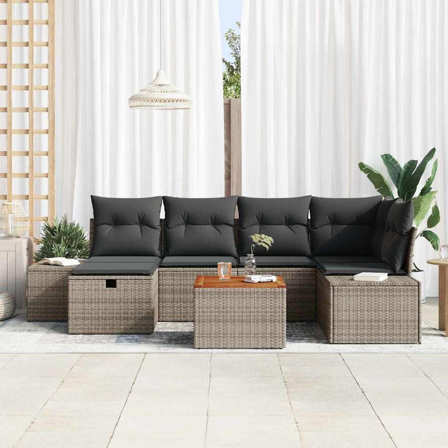 VidaXL Gartensofa-set poly-rattan  
