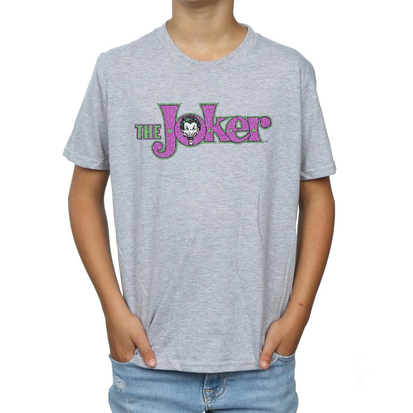 DC COMICS  Tshirt THE JOKER CRACKLE LOGO 