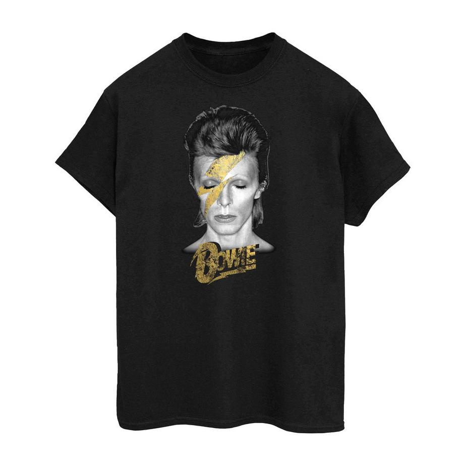 T-ShirtMotiftyle Boulon Aladdin Sane Gold