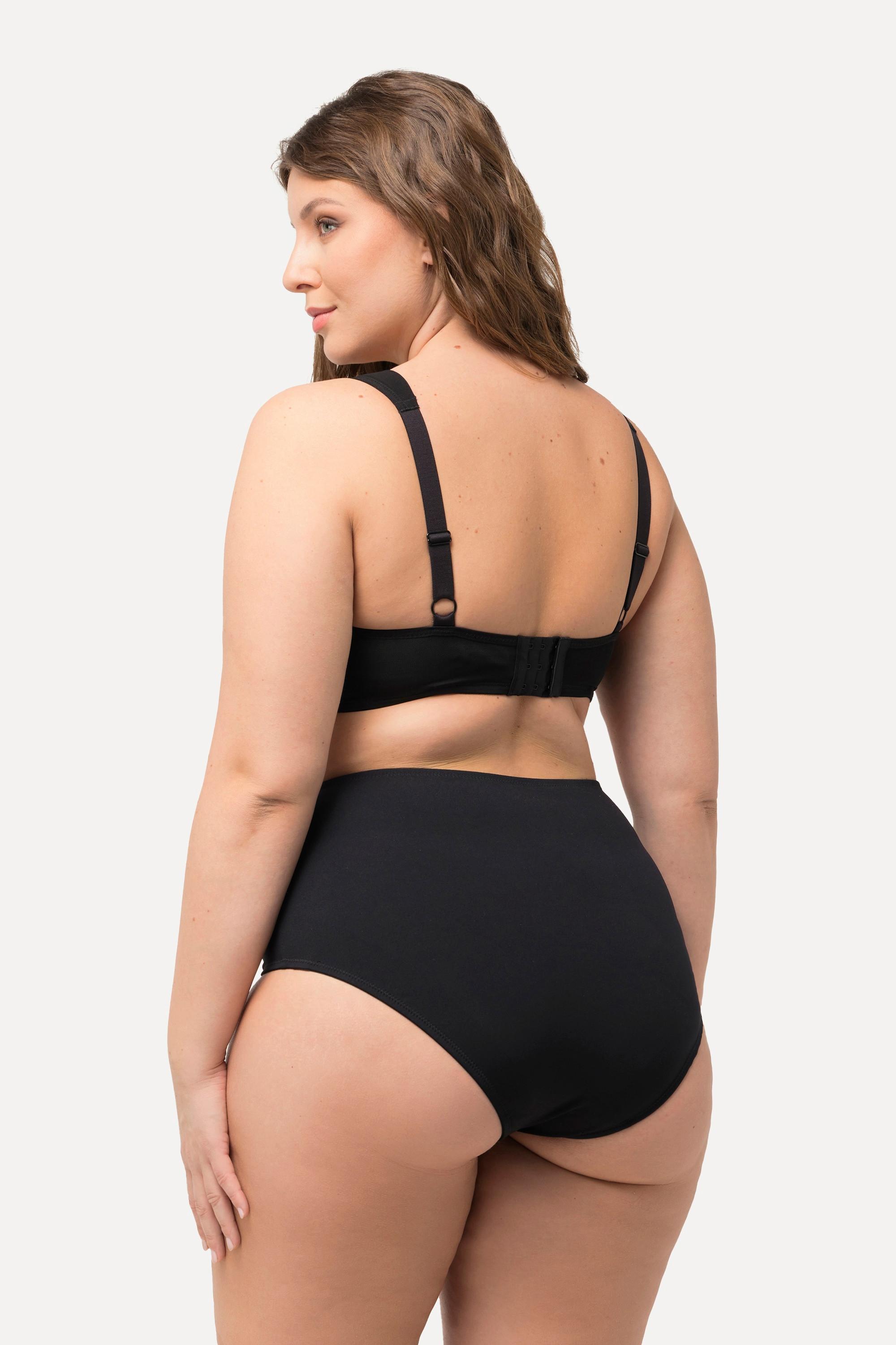 Ulla Popken Reggiseno con ferretto coppe morbide inserto in mesh  