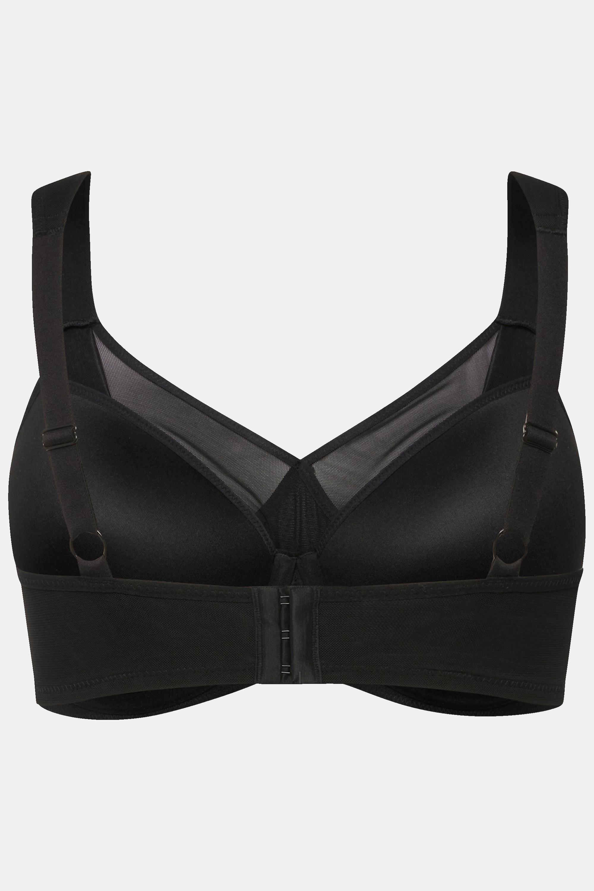 Ulla Popken Reggiseno con ferretto coppe morbide inserto in mesh  