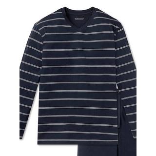 Schiesser Bequem sitzender gestreifter Pyjama  