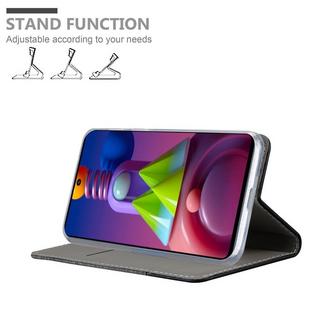 Cadorabo  Housse compatible avec Samsung Galaxy M51 - Coque de protection avec fermeture magnétique, fonction de support et compartiment pour carte 