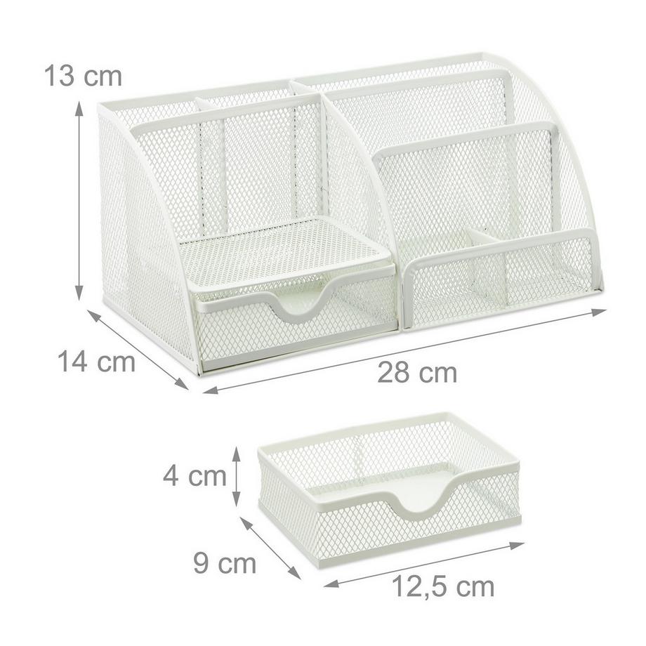 B2X Rangement de bureau blanc  