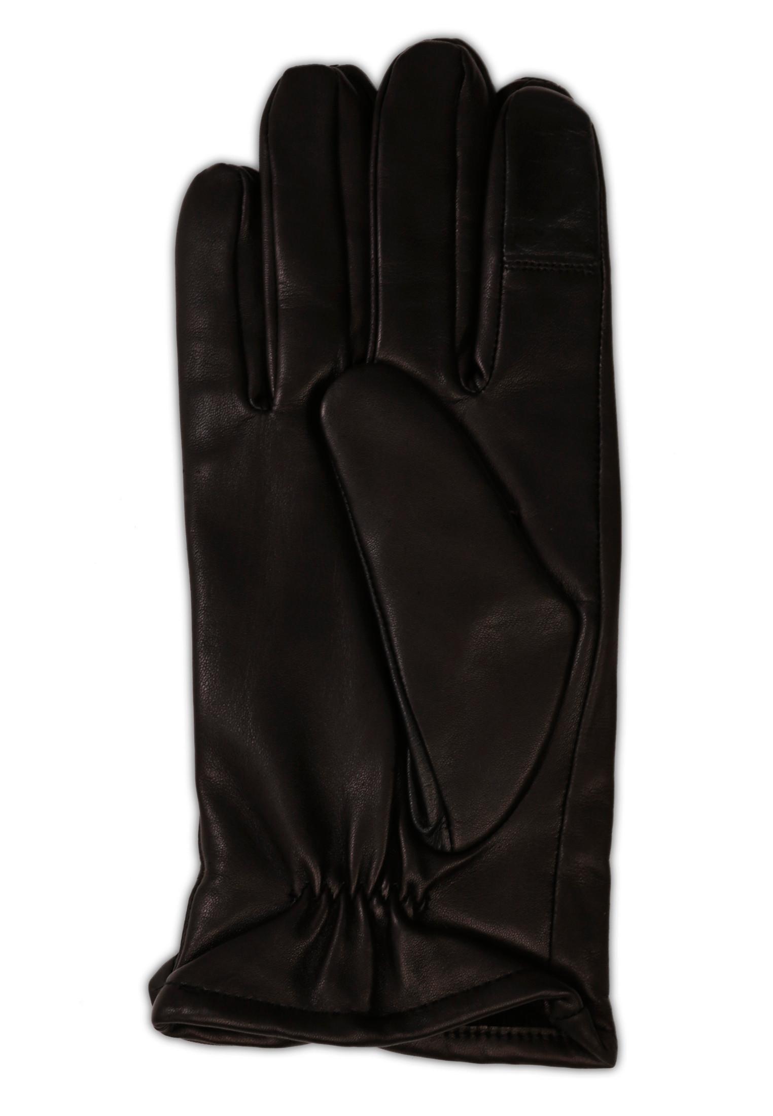 CASH-MERE.CH Guanti in pelle fodera cashmere compatibili touchscreen  