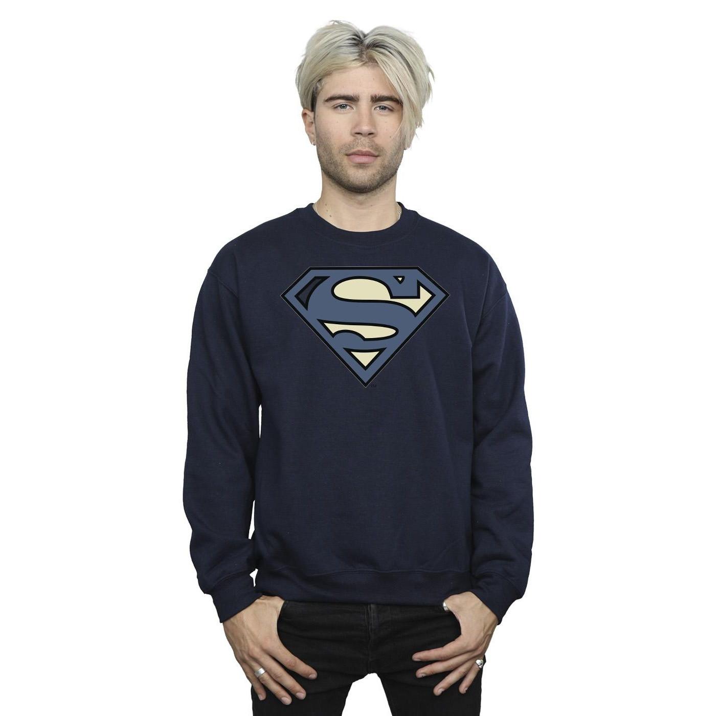 DC COMICS Superman Logo Felpa Girocollo  