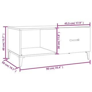 VidaXL Table basse bois d'ingénierie  