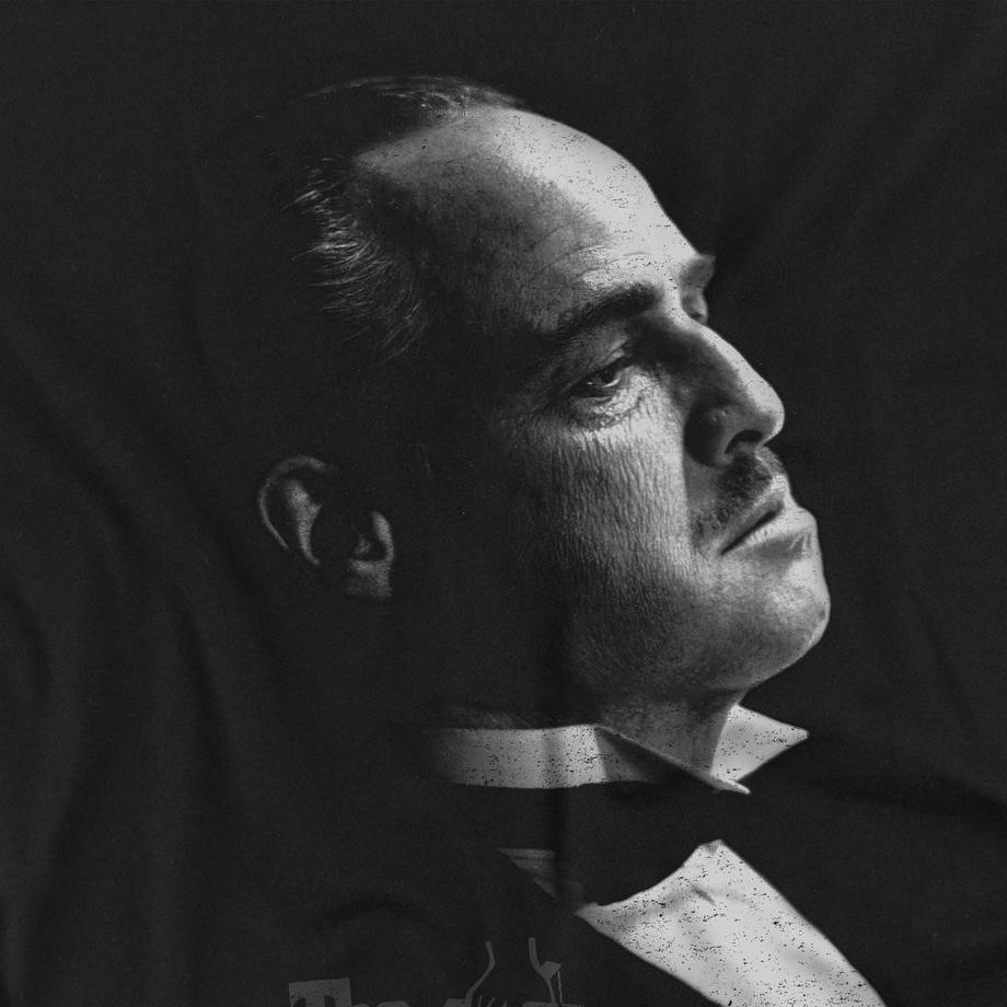 The Godfather Marlon Brando T-Shirt Maniche Lunghe  