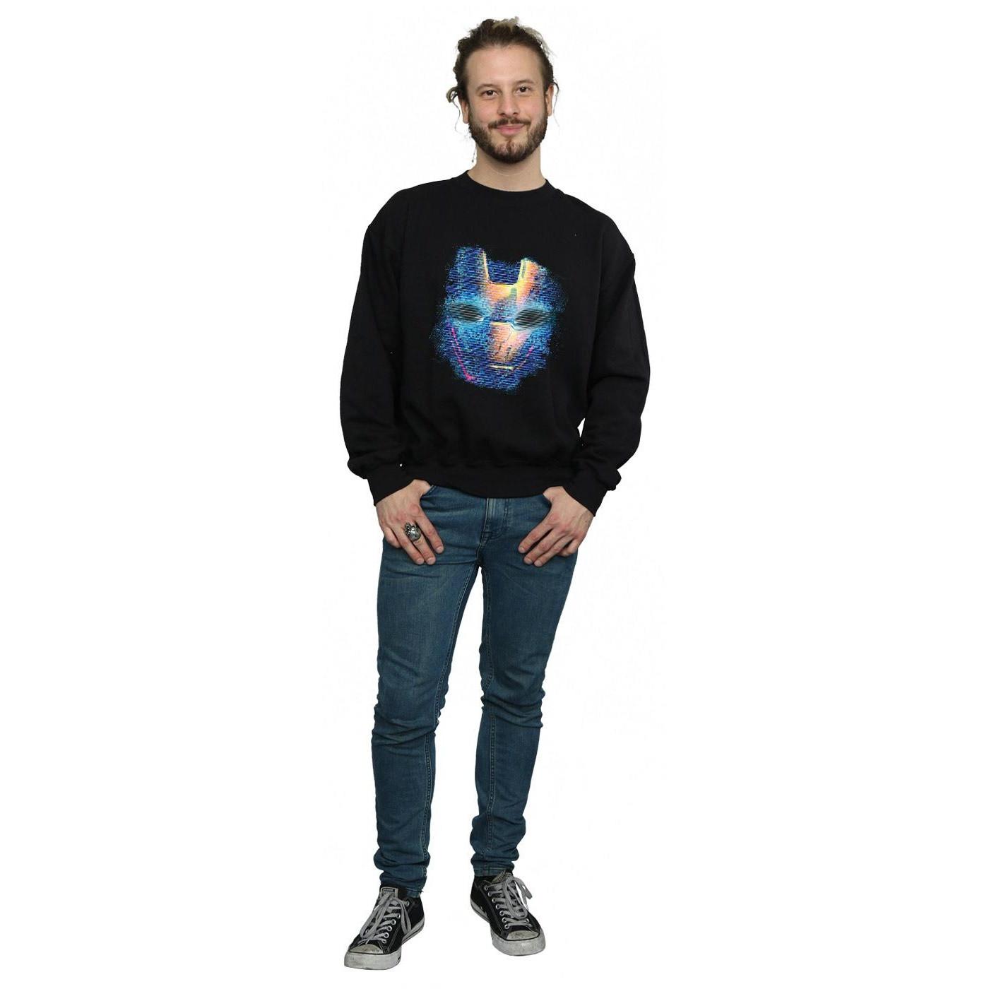 MARVEL  Iron Man Distressed Head Sweatshirt 