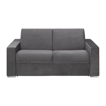 Schlafsofa 2Sitzer Samt CALITO Liegefläche Matratzen