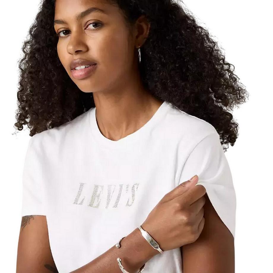 Levis T-Shirt Motif Logo Strass  