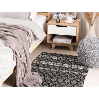 Beliani Tapis en Cuir Boho FEHIMLI  