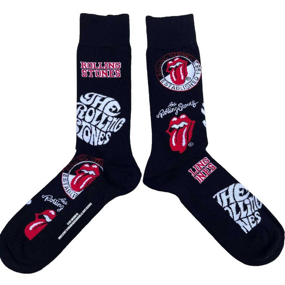 The Rolling Stones Gemusterte Socken  