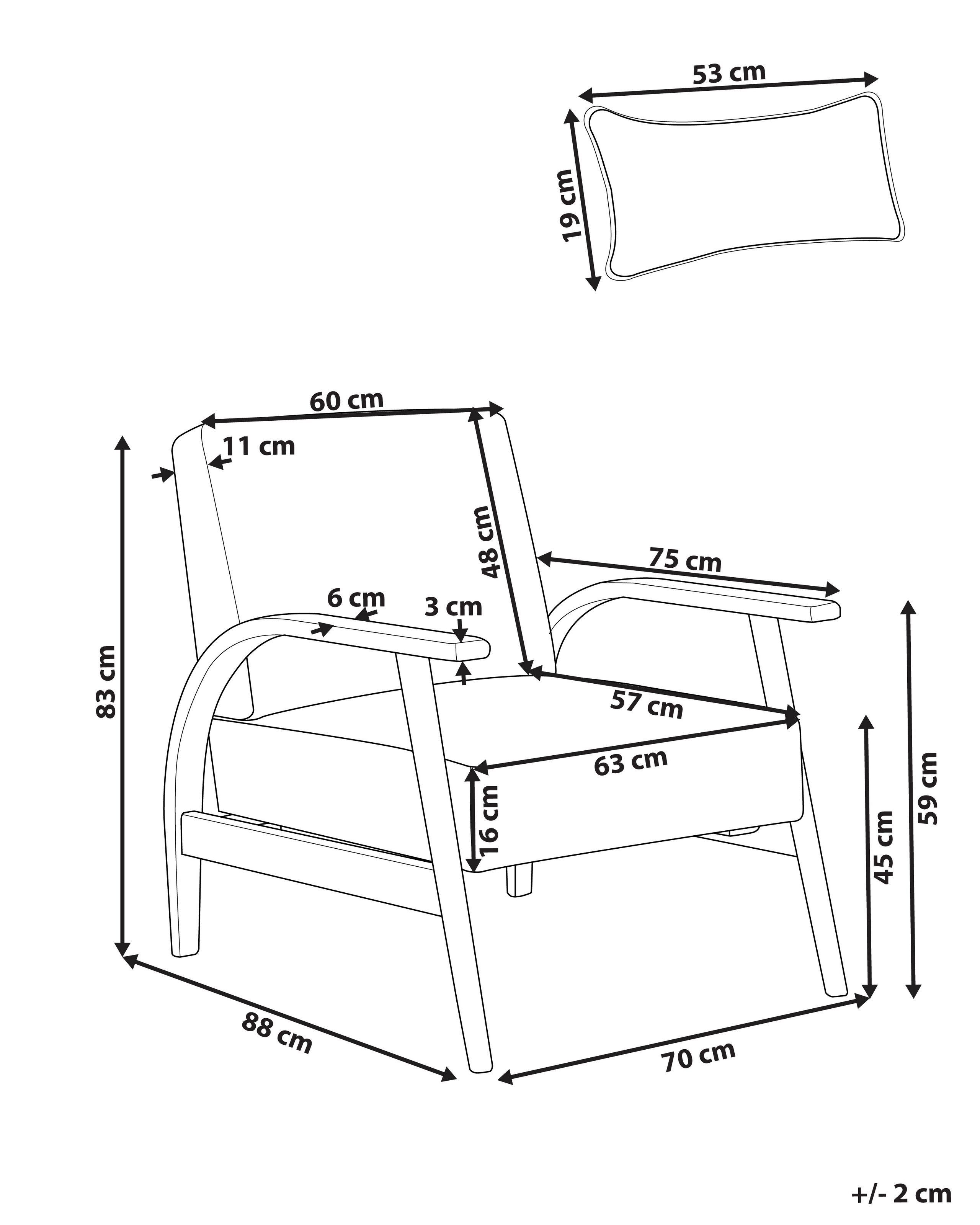 Beliani Fauteuil en Cuir PU Rétro SKARA  