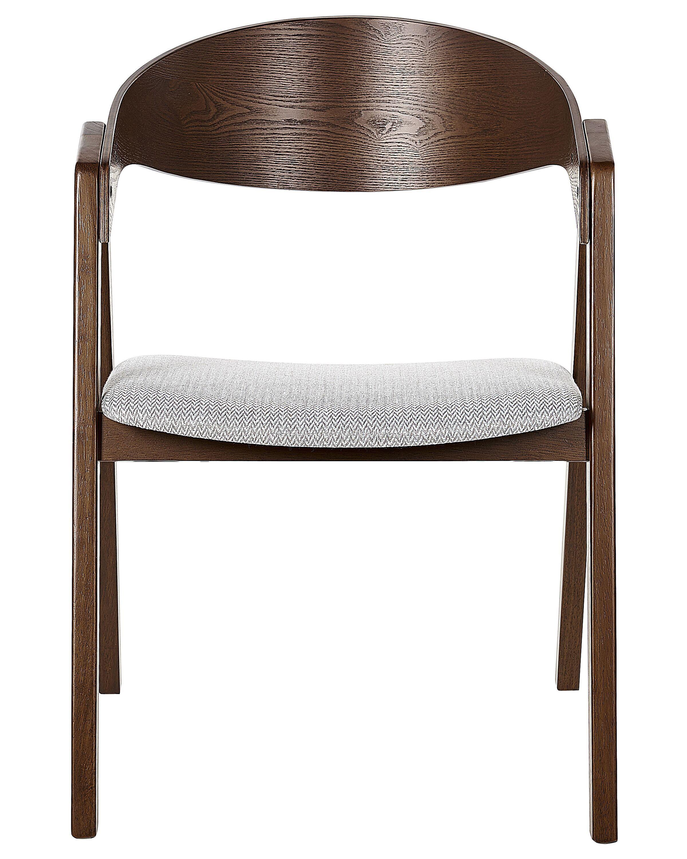 Beliani Esszimmerstuhl 2er Set aus Sperrholz Retro YUBA  