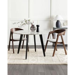 Beliani Esszimmerstuhl 2er Set aus Sperrholz Retro YUBA  