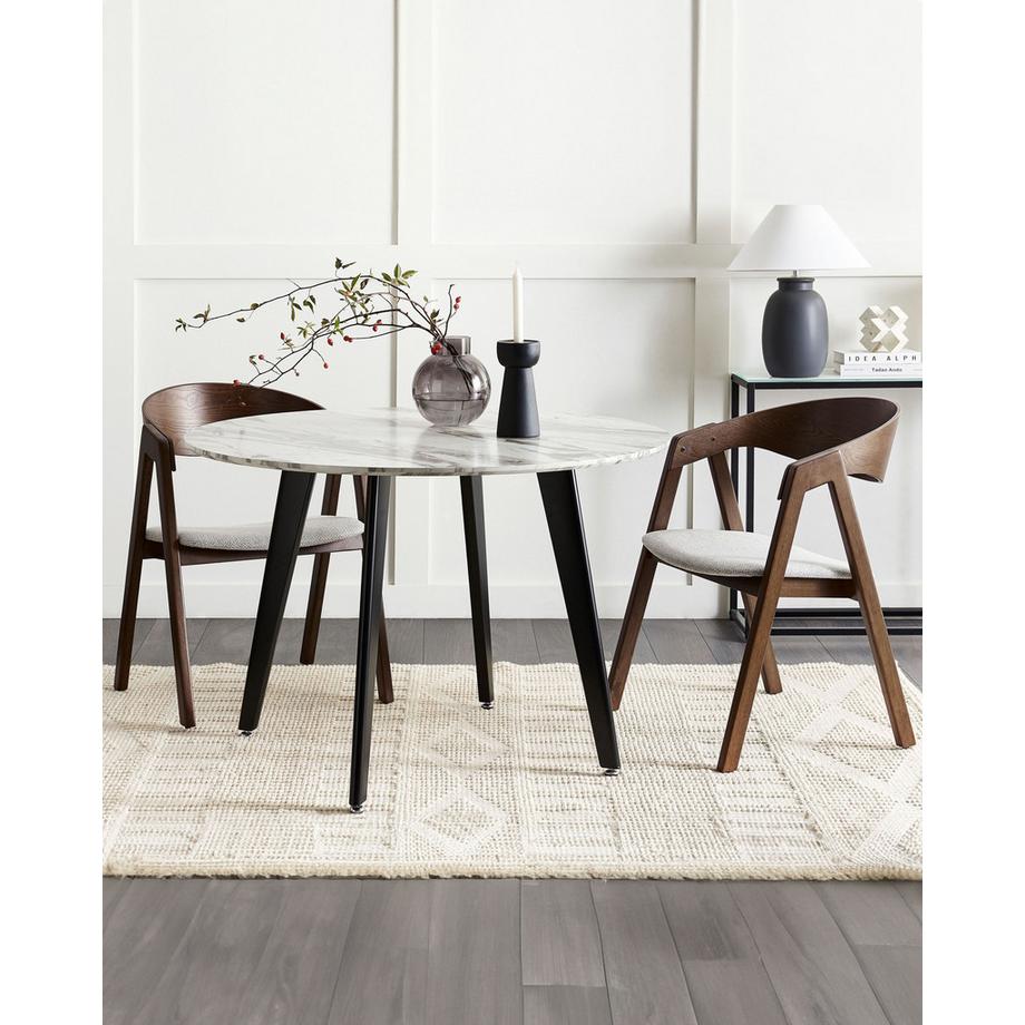 Beliani Set di 2 sedie da pranzo en Legno compensato Retrò YUBA  