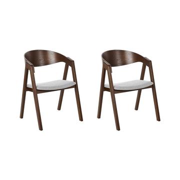 Esszimmerstuhl 2er Set aus Sperrholz Retro YUBA