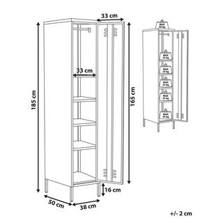 Beliani Meuble de rangement en Acier Moderne FROME  