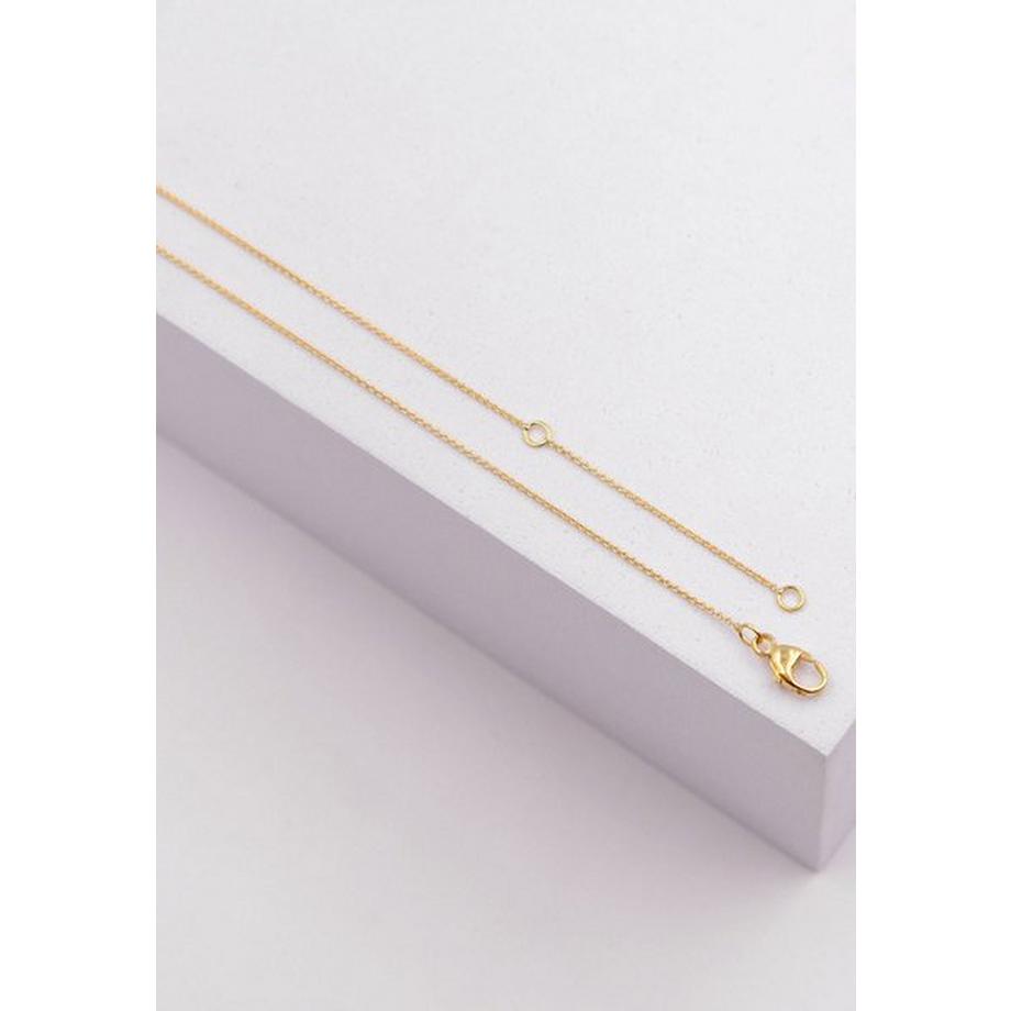 MUAU Schmuck  Collier Gelbgold 750 Akoya Perle 5.5-6mm Brillant 0.06ct. 