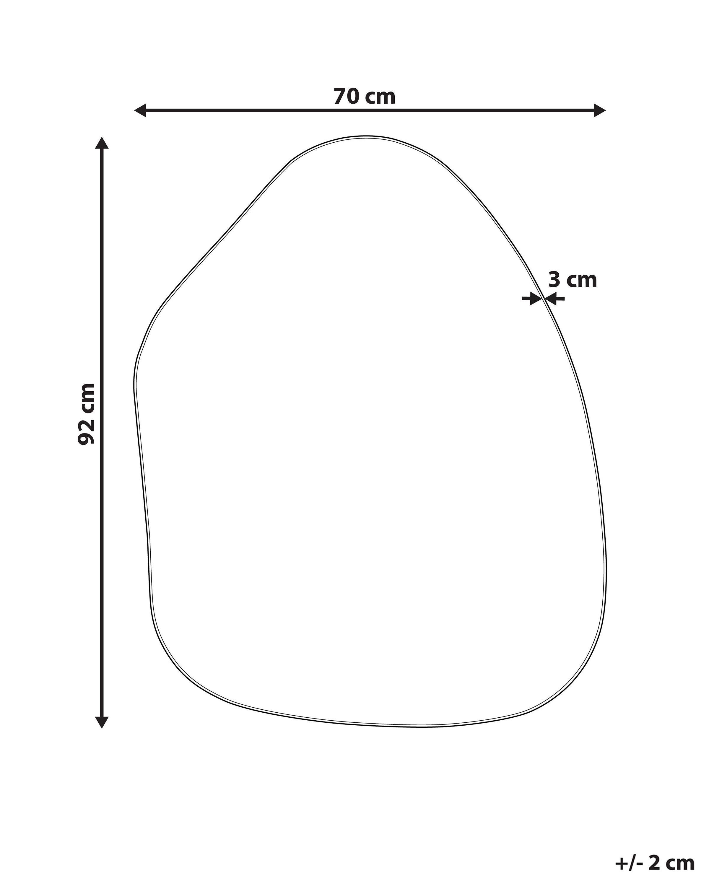 Beliani Wandspiegel aus Eisen Minimalistisch PUTEAUX  