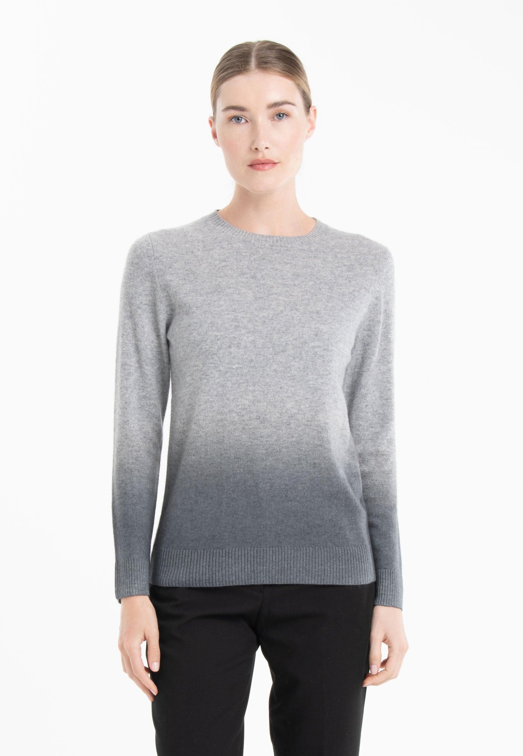 Studio Cashmere8  MIA 8 Pullover Rundhalsausschnitt mit Tie & Dye-Muster - 100% Kaschmir 