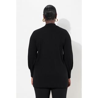 Ulla Popken Maglione Orlo a Cappette Collo Alto Maniche Lunghe  