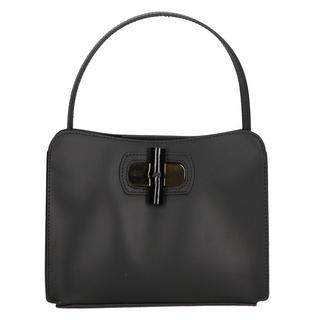 Gave Lux  Handtasche Women's single-compartment handbag in wrinkled leather, with removable shoulder strap. Italian handcrafted product. 