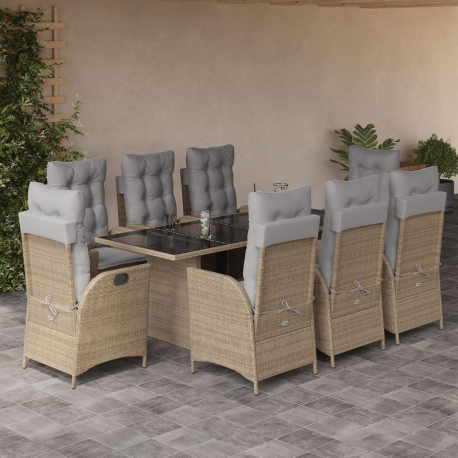 VidaXL Garten essgruppe poly-rattan  
