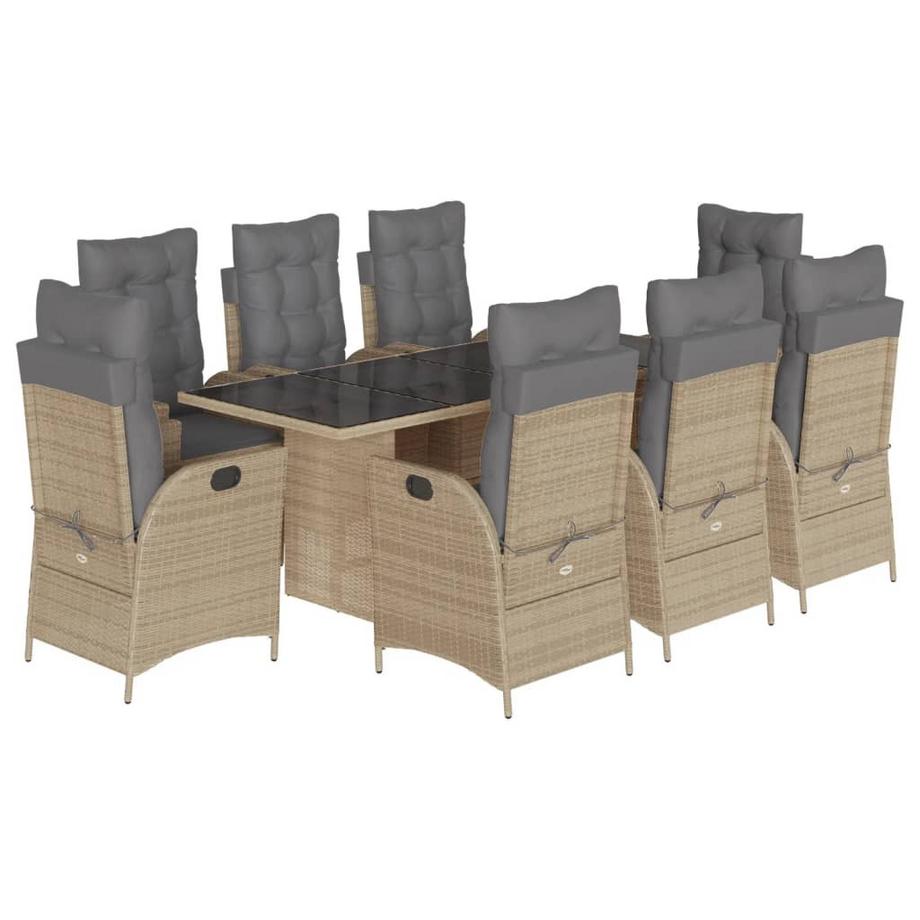 Garten essgruppe poly-rattan