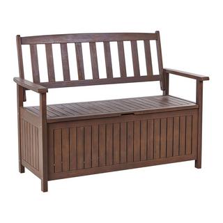 Beliani Banc avec coussin d'assise en Acacia Traditionnel SOVANA  