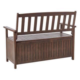 Beliani Banc avec coussin d'assise en Acacia Traditionnel SOVANA  