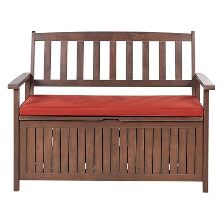 Beliani Banc avec coussin d'assise en Acacia Traditionnel SOVANA  