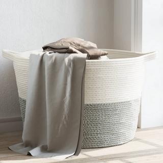 VidaXL Panier à linge coton  