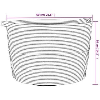 VidaXL Panier à linge coton  