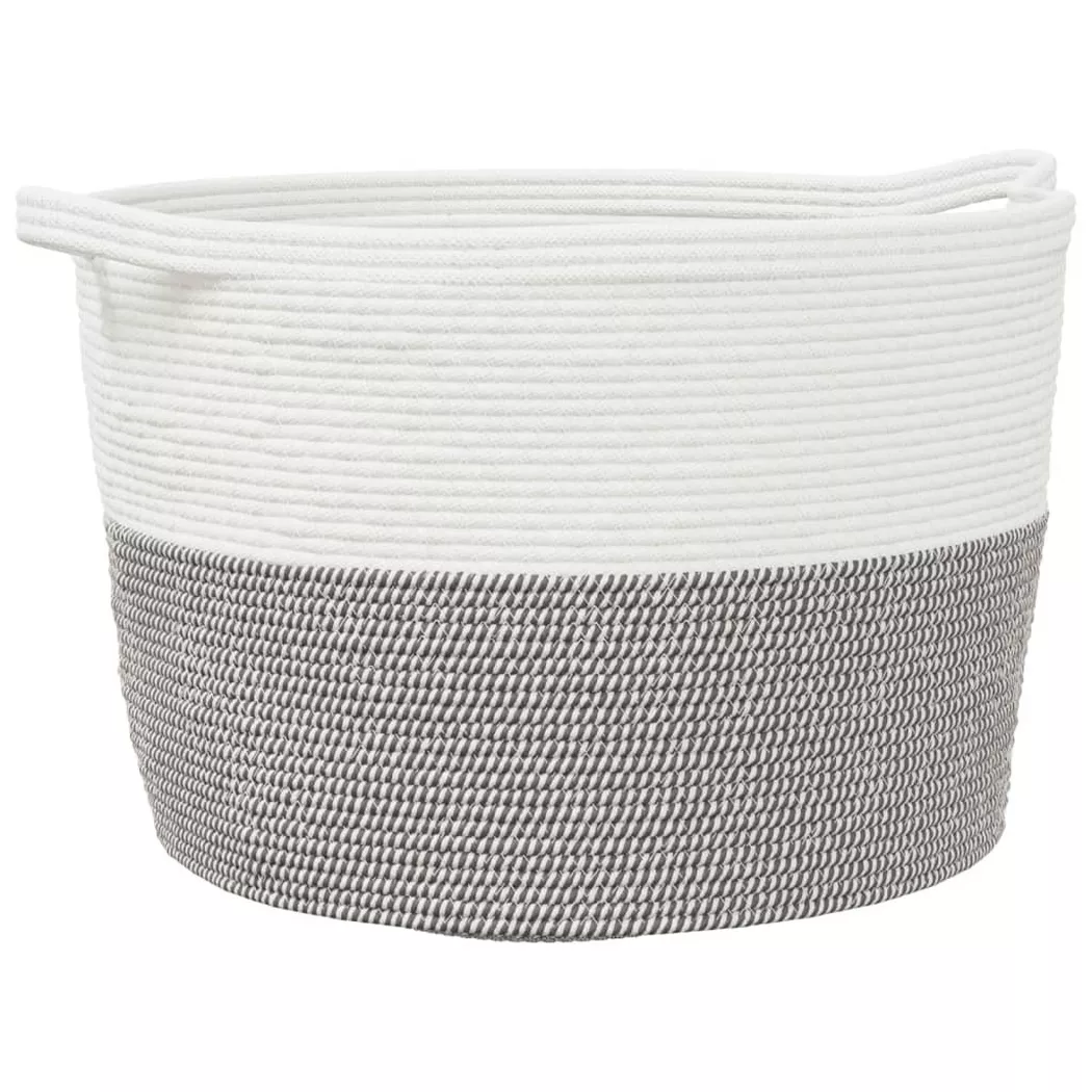 VidaXL - Panier à linge coton, One Size, Multicolor