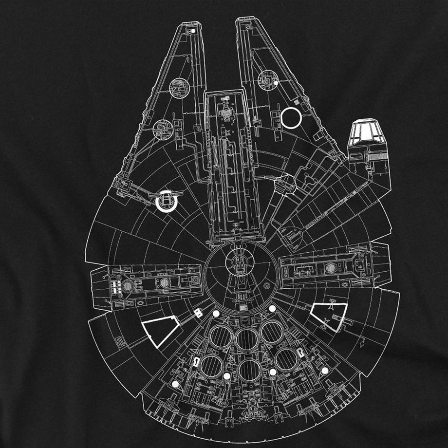 STAR WARS Maglietta Millenium Lines  