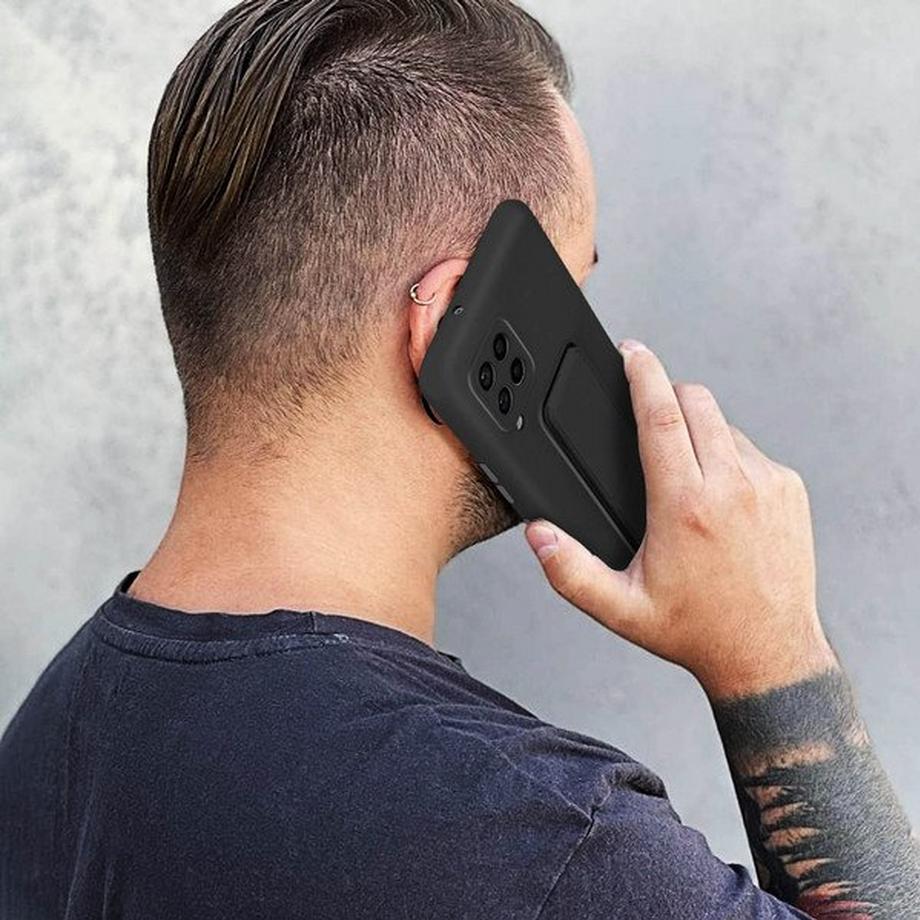 Avizar  Coque Samsung Galaxy A42 5G Support noir 