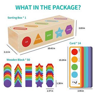 Activity-board  Spielzeug | Farbe sortieren & stapeln Zuordnen lernen Sortierspielzeug 