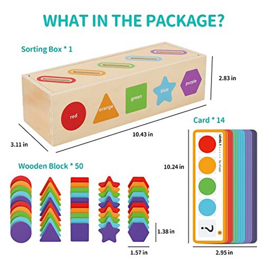 Activity-board  Spielzeug | Farbe sortieren & stapeln Zuordnen lernen Sortierspielzeug 